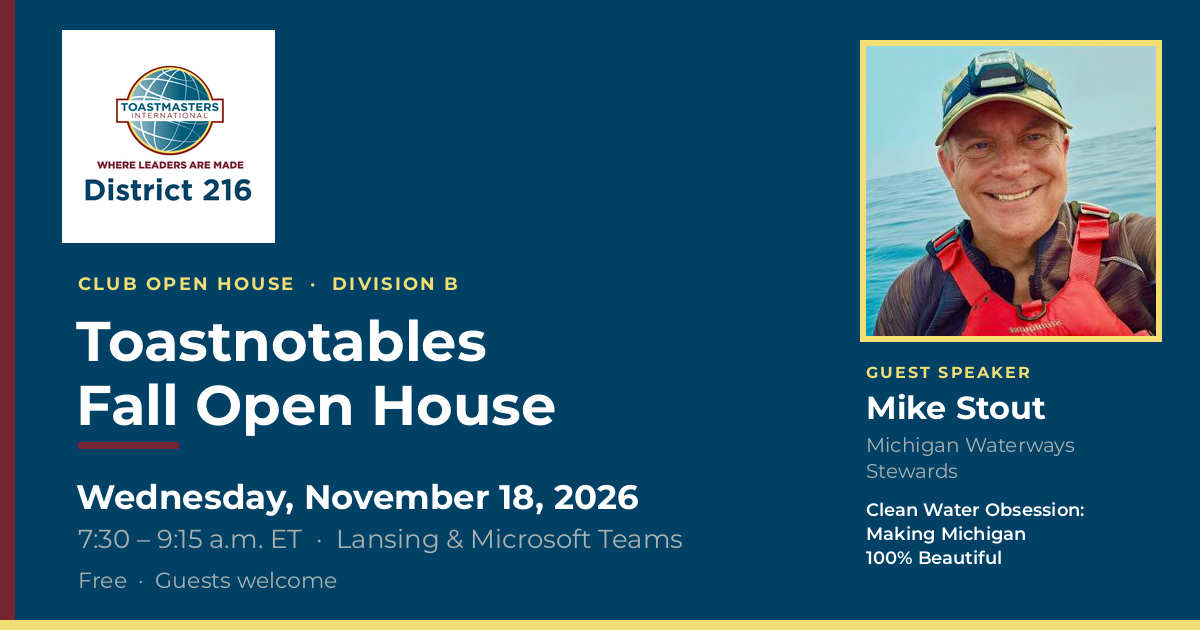 Toastnotables Fall Open House